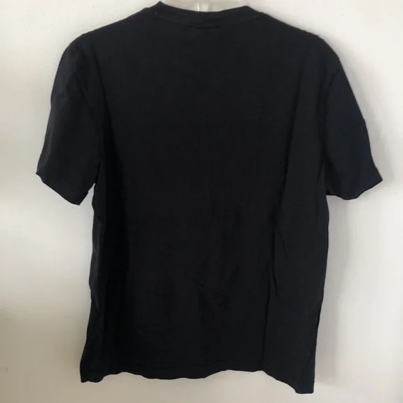 Champion 100% Cotton Men's Short Sleeve Tee Black White Letters Sz‎ M - EUC - Picture 2 of 5